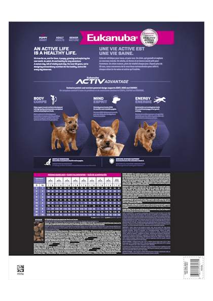 Eukanuba feeding clearance chart