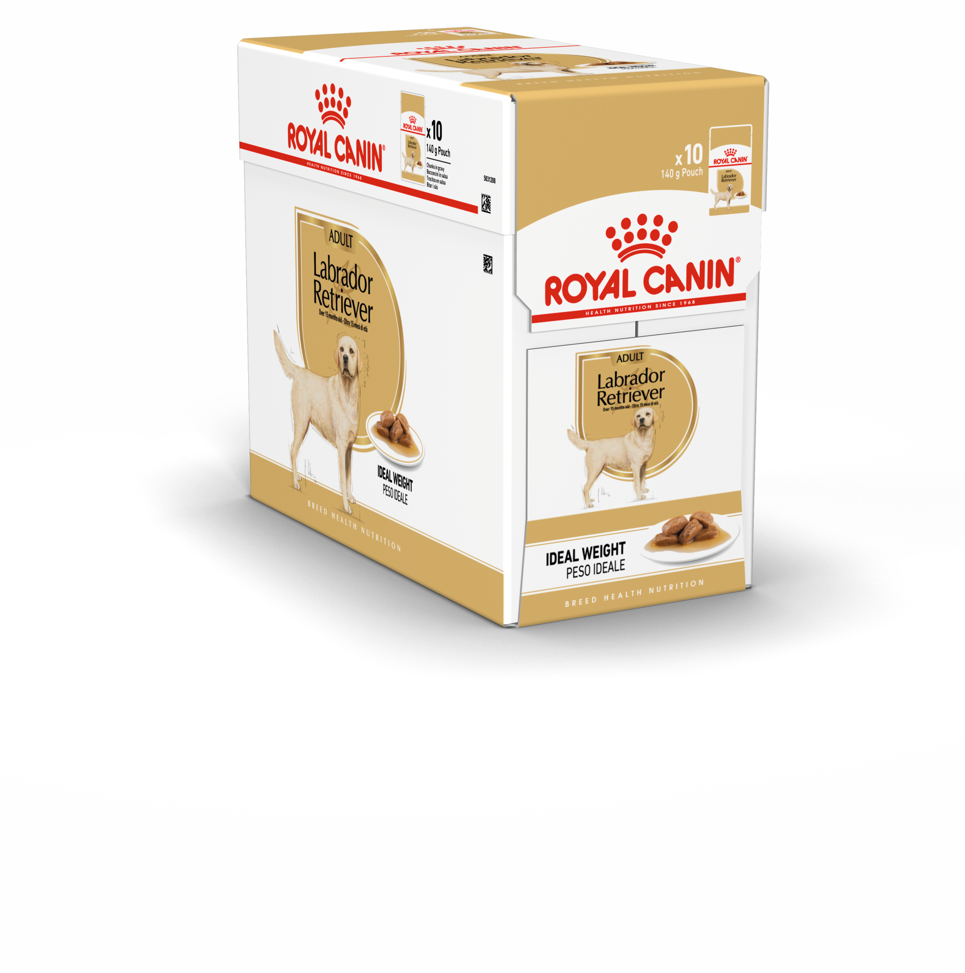 Royal Canin - Labrador Retriever Adult Gravy 10 x 140 g - Hund - Hundmat & hundfoder - ZOO.se