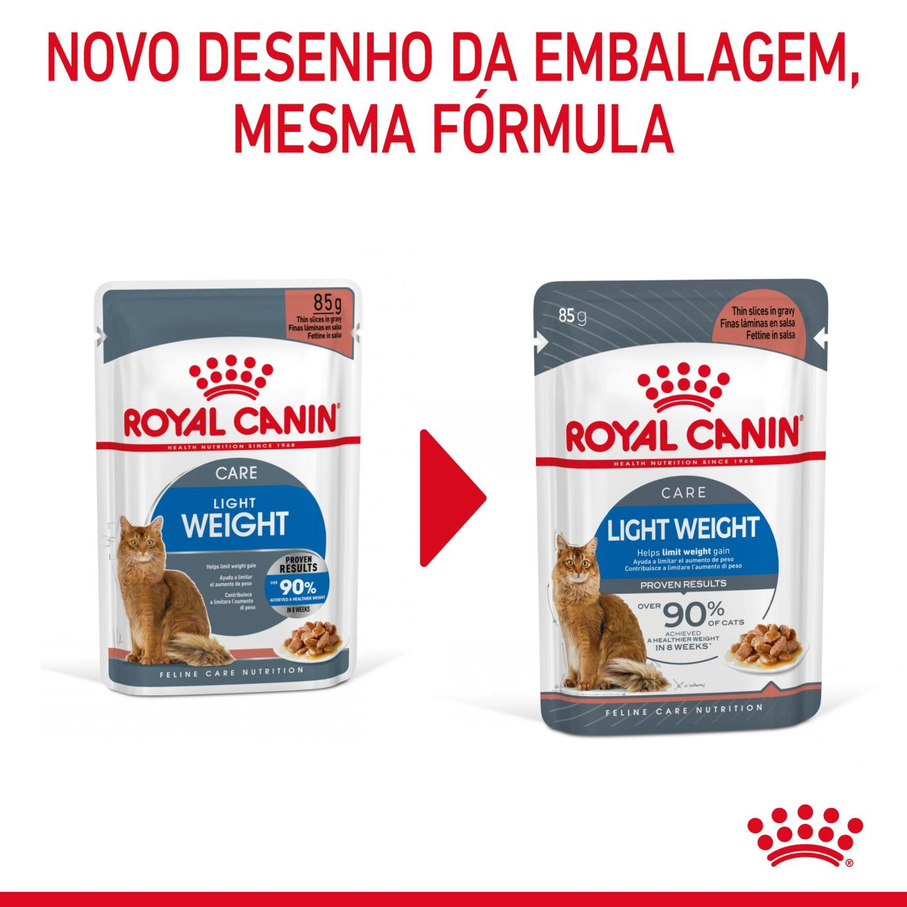 LIGHT WEIGHT CARE Fatias finas em molho