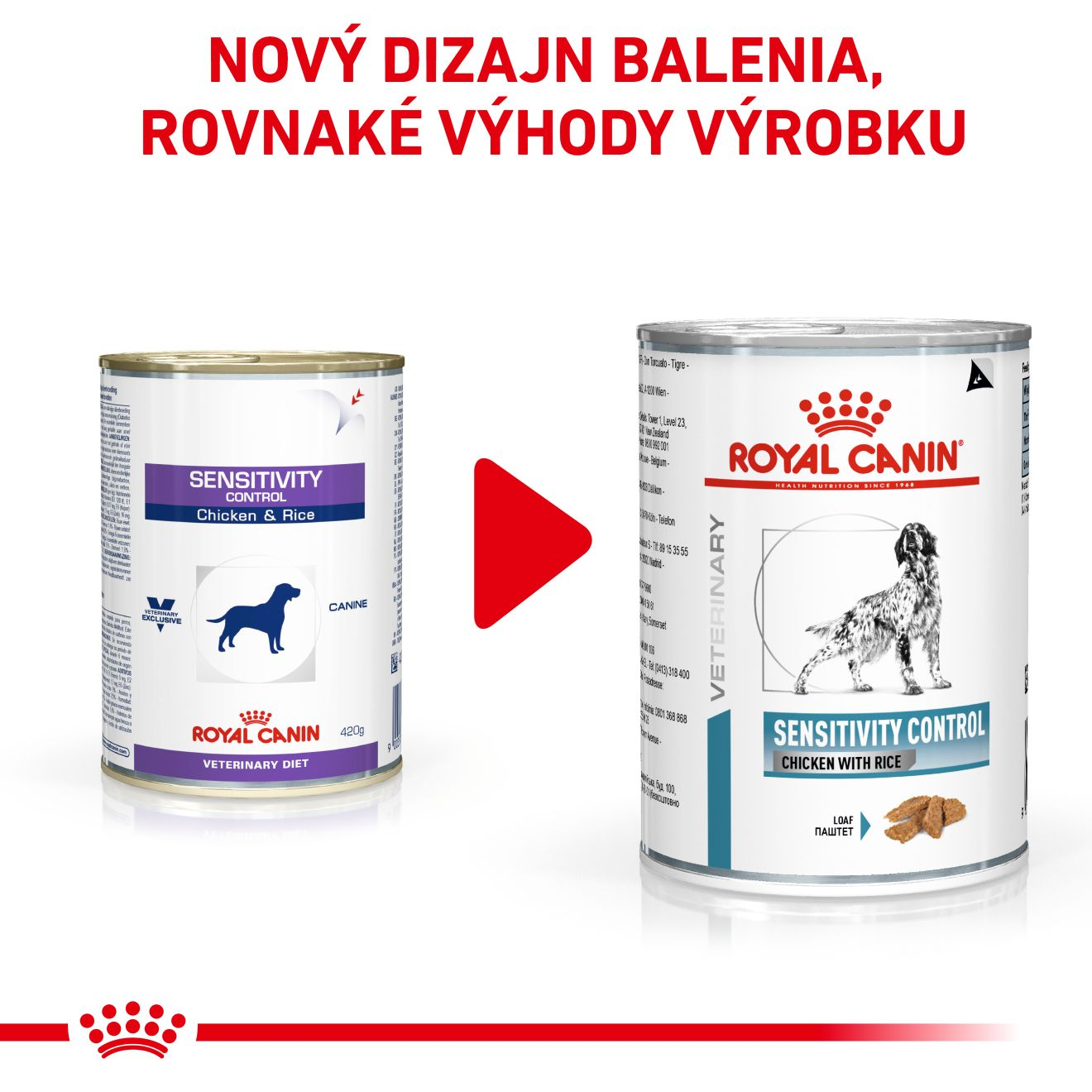 VHN Dog Sensitivity Control Chicken with Rice Konzerva