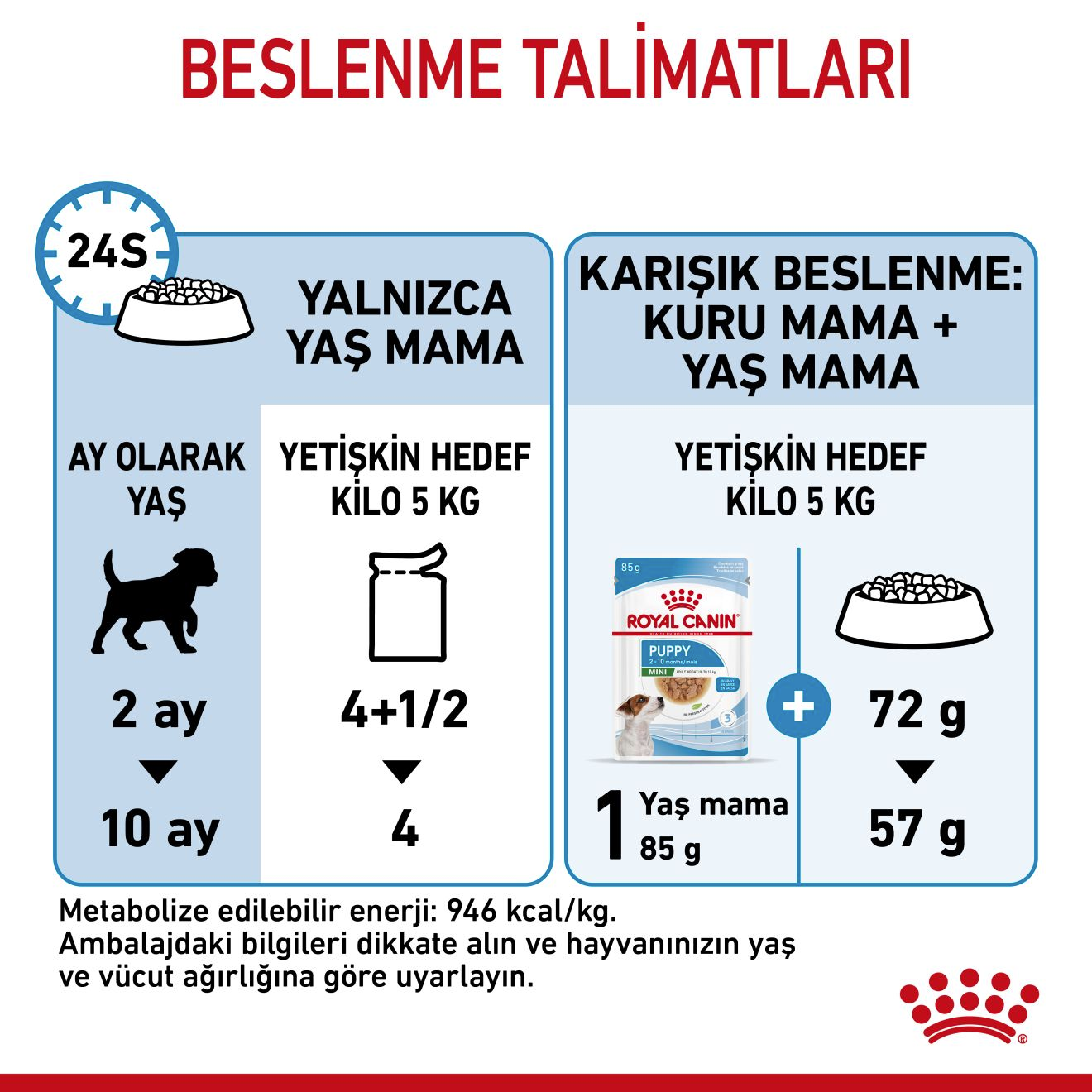 Mini Puppy Yavru Köpek Yaş Maması