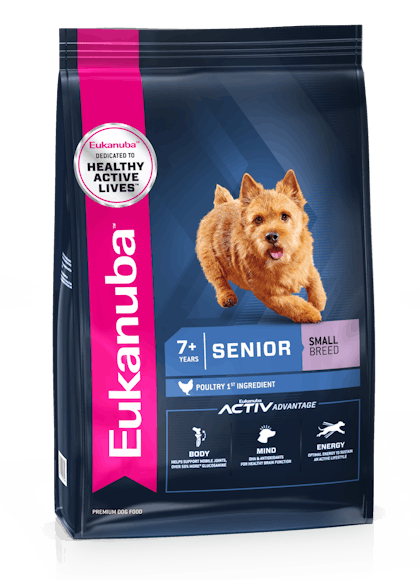 Eukanuba – Senior Small Breed – 3D Left Justified – ANZ