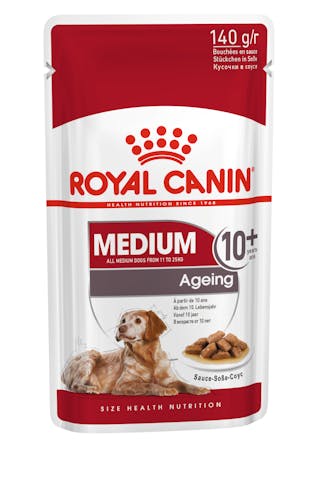 อาหารสุนัขสูงวัย พันธุ์กลาง ชนิดเปียก (MEDIUM AGEING 10+ GRAVY)