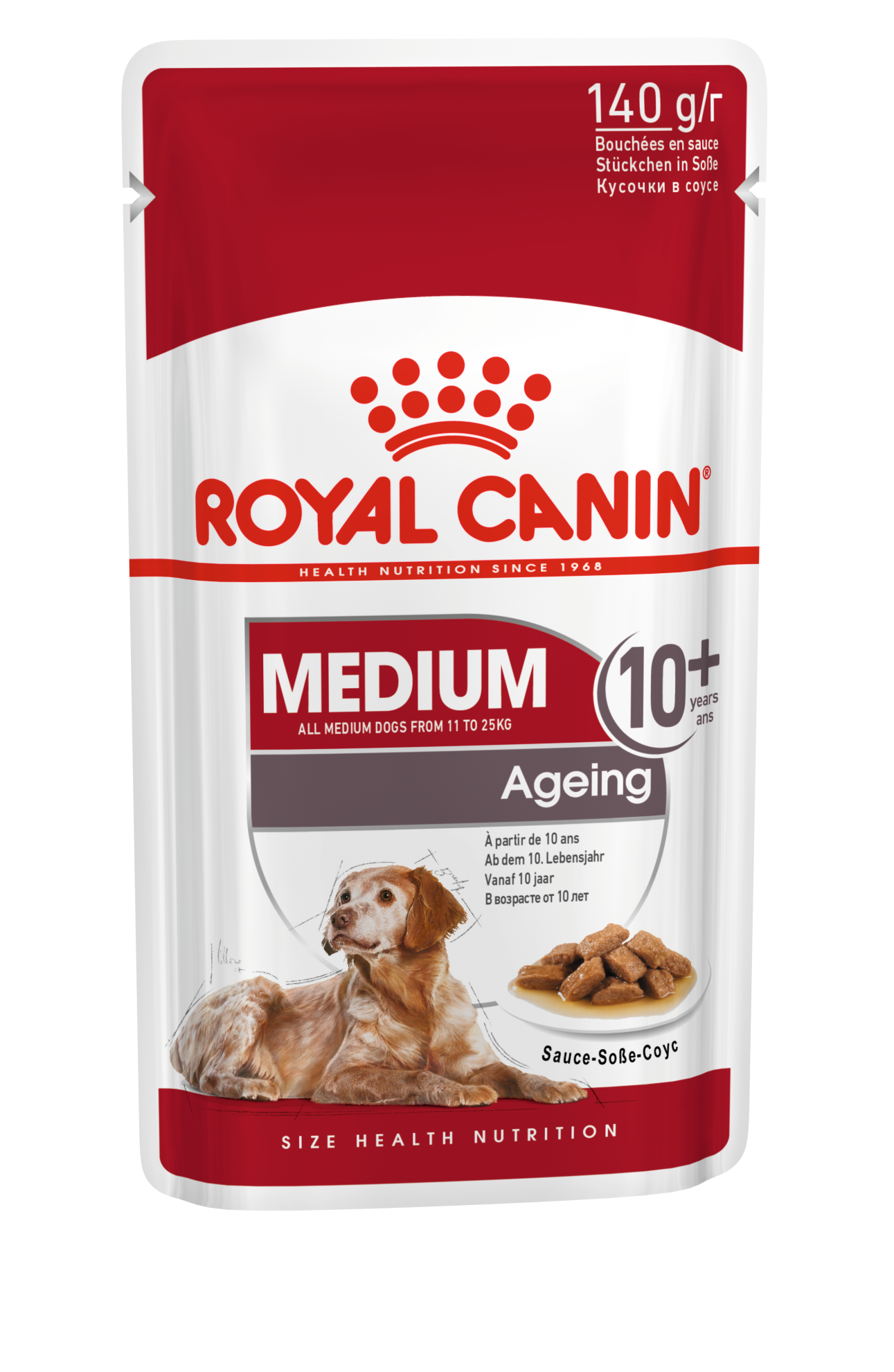 อาหารสุนัขสูงวัย พันธุ์กลาง ชนิดเปียก (MEDIUM AGEING 10+ GRAVY)