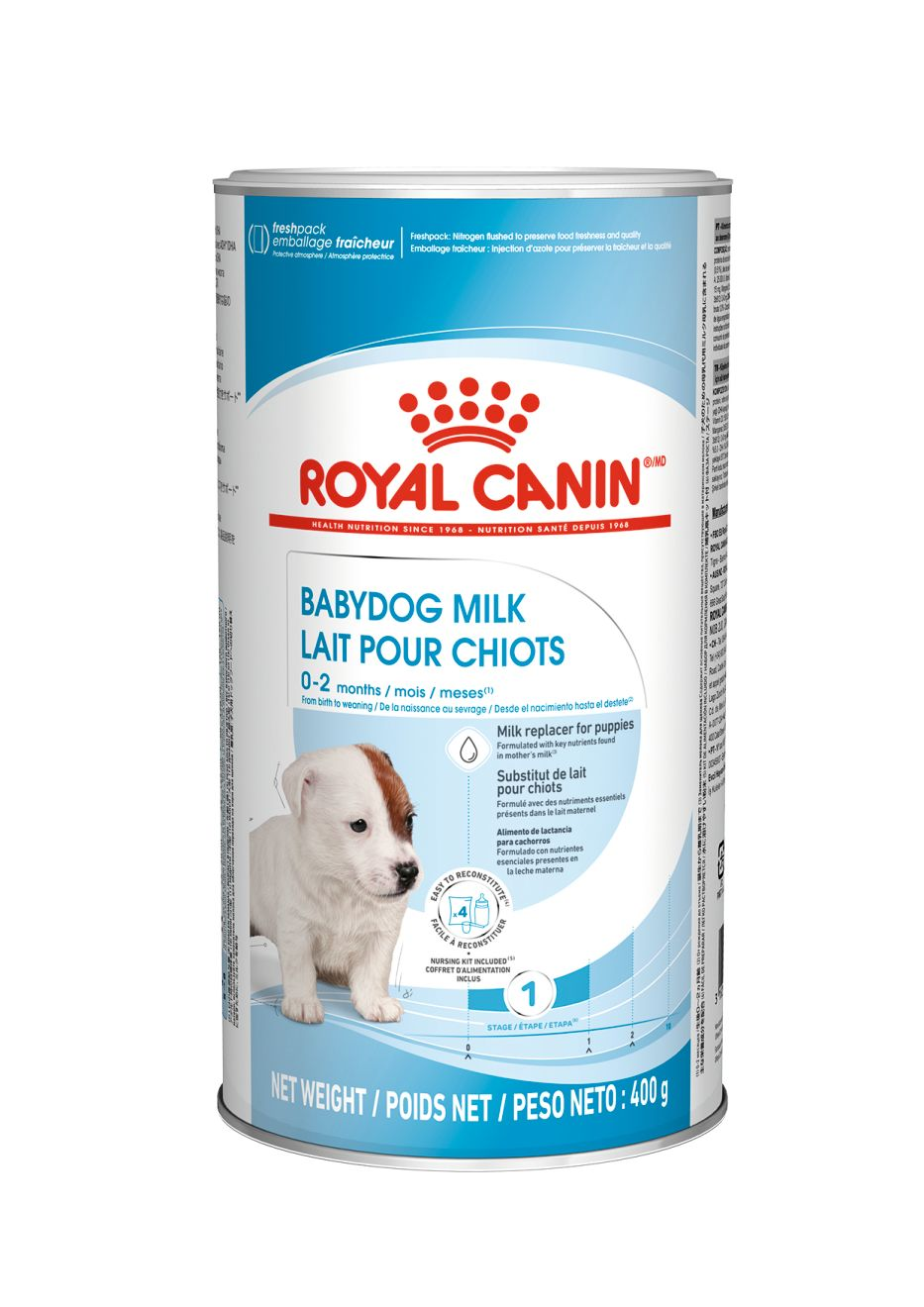 ROYAL CANIN นมผงทดแทนนมแม่ สำหรับลูกสุนัข (Babydog Milk)