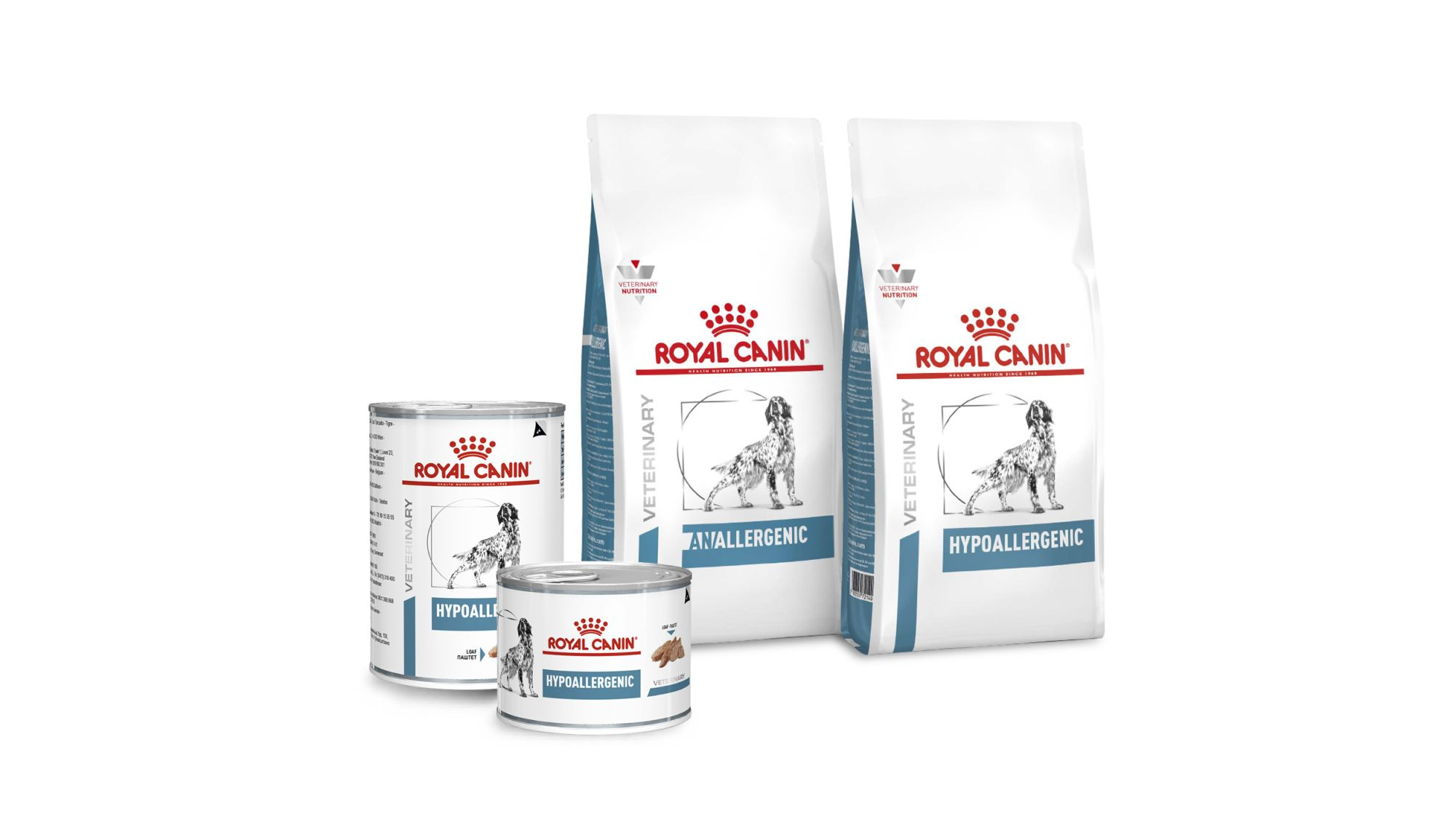 Dog dermatology range pack shot