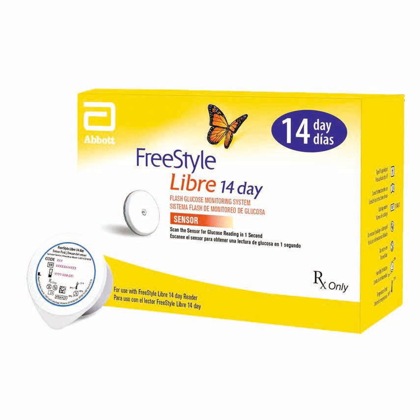 plusieurs appareils de mesure du glucose interstitiel, dont le Freestyle LibreTM 14 day 