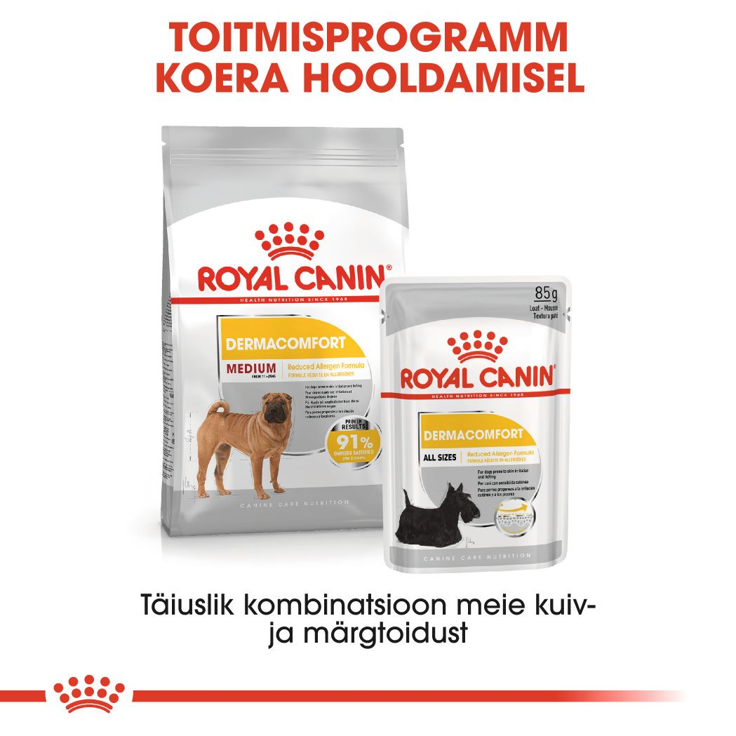 Royal Canin Medium Dermacomfort kuivtoit