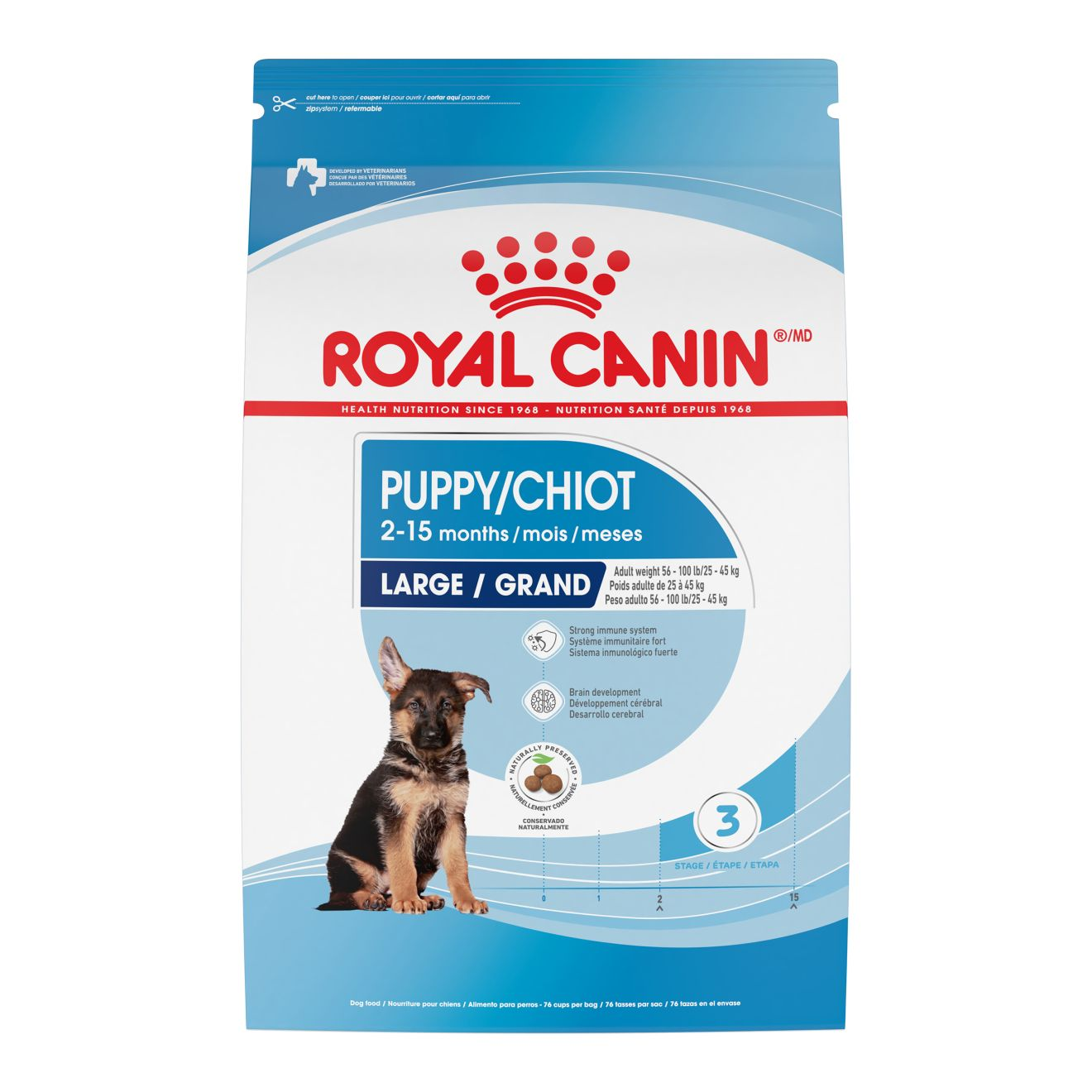 Royal canin large clearance breed puppy feeding guide