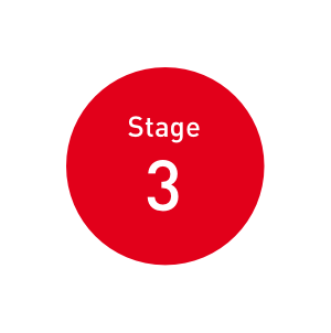 stage 3 red circle illustration