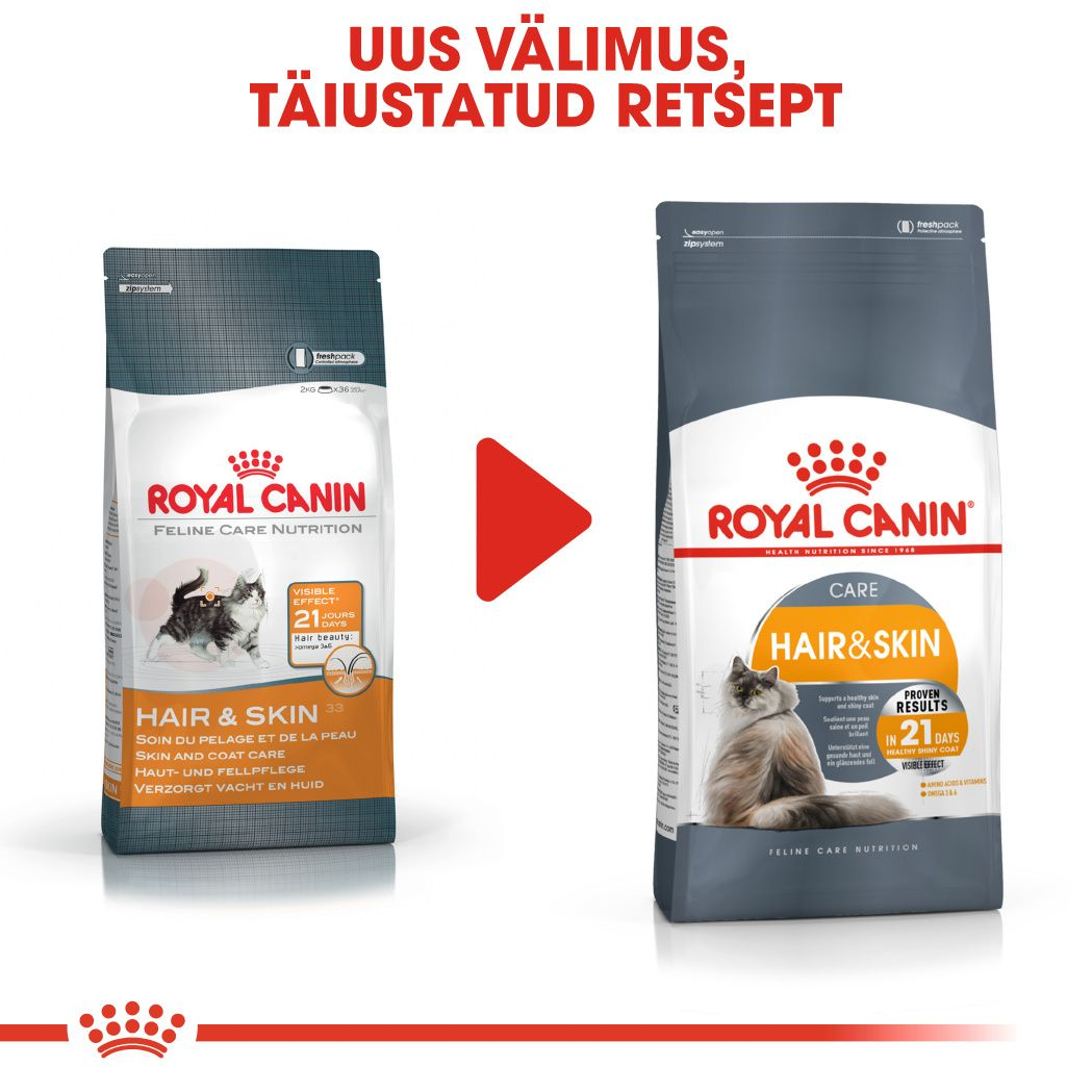 Royal Canin Hair & Skin Care kuivtoit