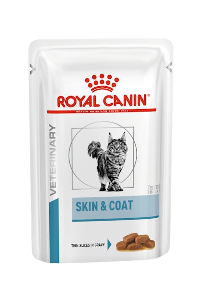 VHN DERMATOLOGY-SKIN & COAT CAT WET POUCH-POUCH PACKSHOT B1