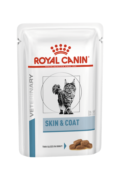 VHN DERMATOLOGY-SKIN & COAT CAT WET POUCH-POUCH PACKSHOT B1