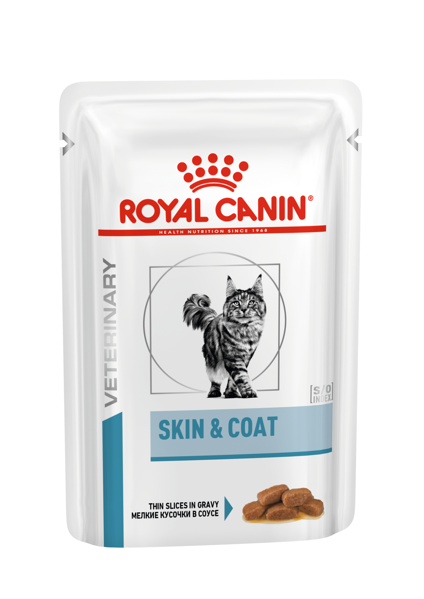 Royal Canin Veterinary Diets Cat - Wet Cat Skin & Coat Formula 85 g x 12 stk - porsjonsposer - Katt - Kattefôr & kattemat - Veterinærfôr for katt - ZOO.no