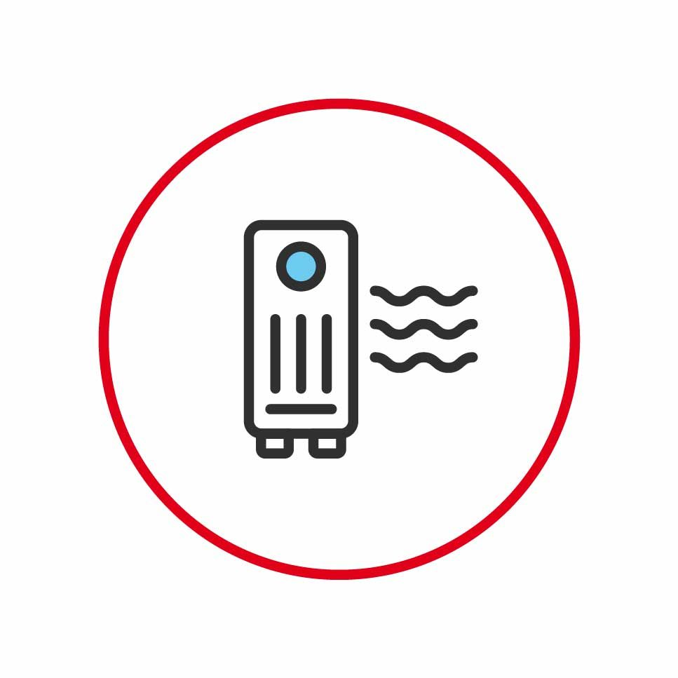 Illustration of an air purifier