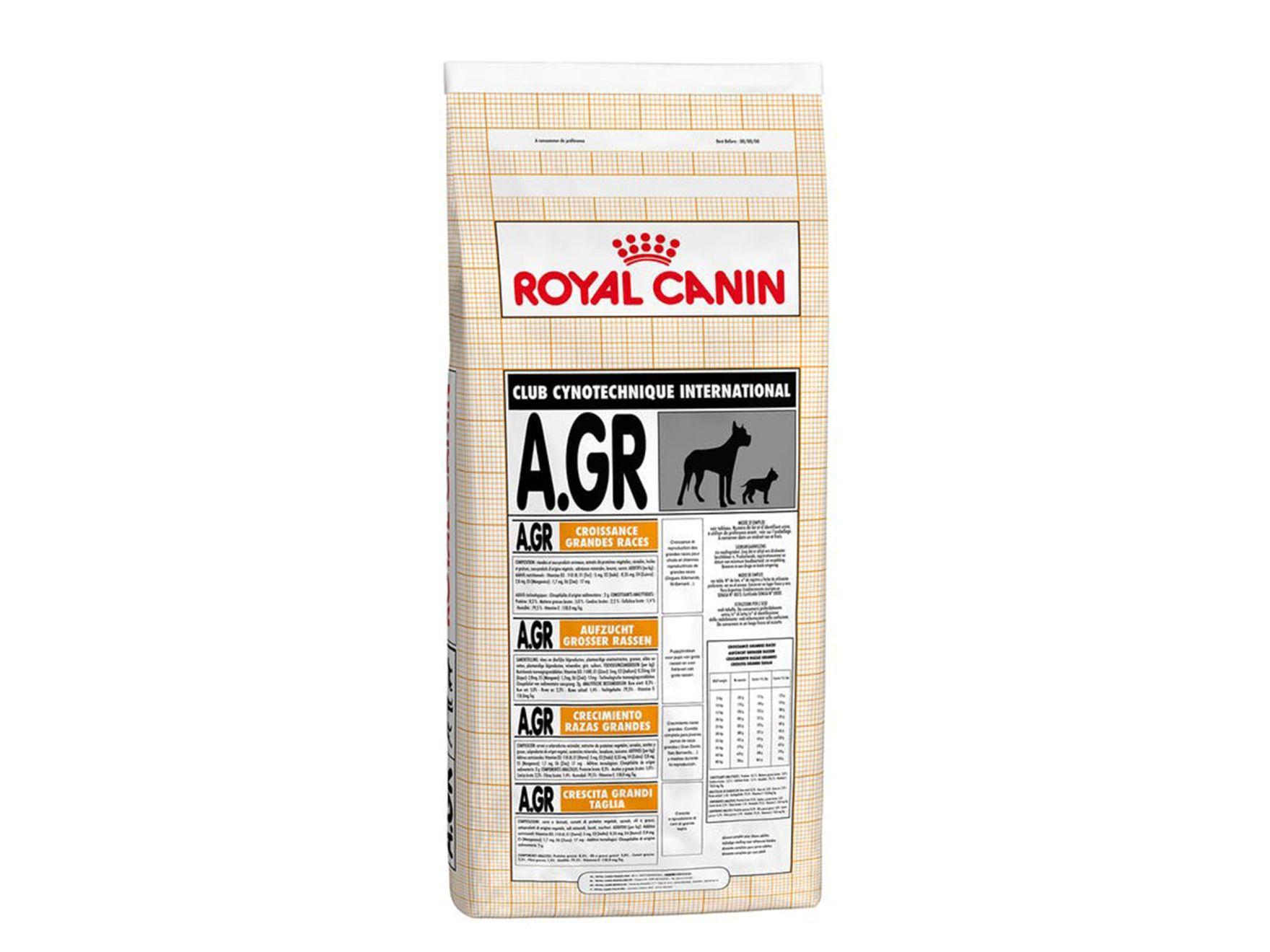 Упаковка с продуктом Royal Canin AGR