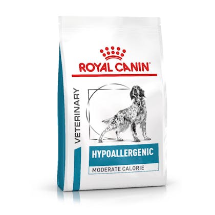 VHN-eRetail Full Kit-Hero-Images-Dermatology Hypoallergenic Moderate Calorie Dog Dry-B1
