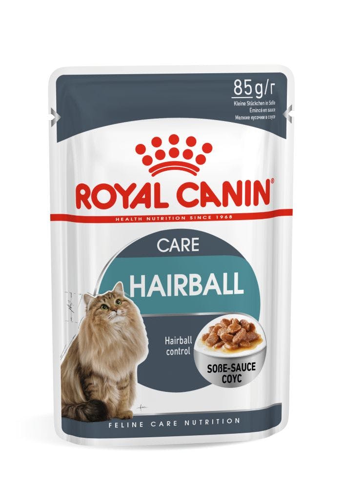 Hairball wet sale cat food