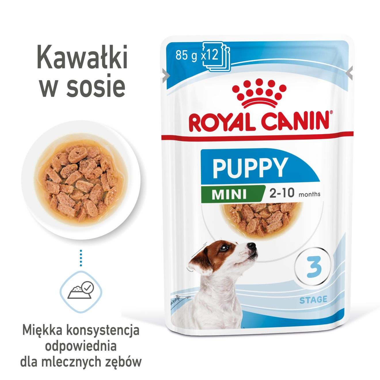 ROYAL CANIN Mini Puppy karma mokra w sosie dla szczeniąt do 10 miesiąca, ras małych