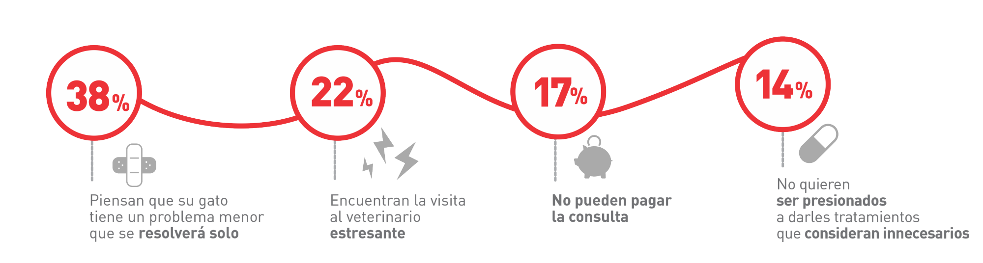 Infographic “Reasons why cat owners are postponing their visit to the vet”