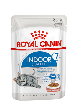 Royal Canin Indoor Sterilised 7+ konserv (õhukesed tükid kastmes)