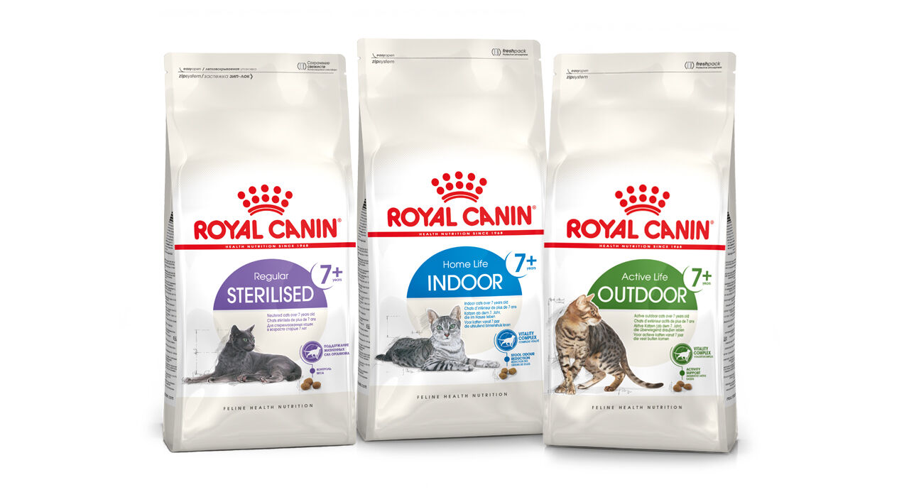Croquettes et pâtés Royal Canin pour chats matures