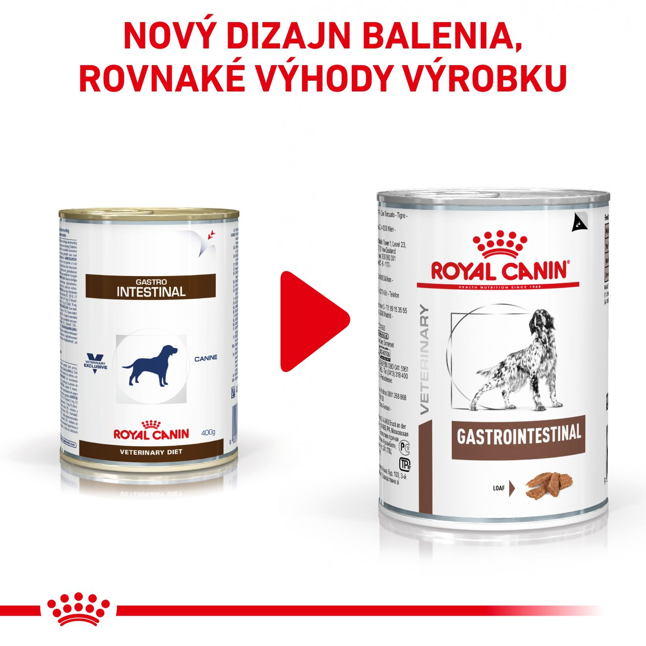 ROYAL CANIN Gastrointestinal dog loaf paštéta pre psov s gastrointestinálnym ochorením