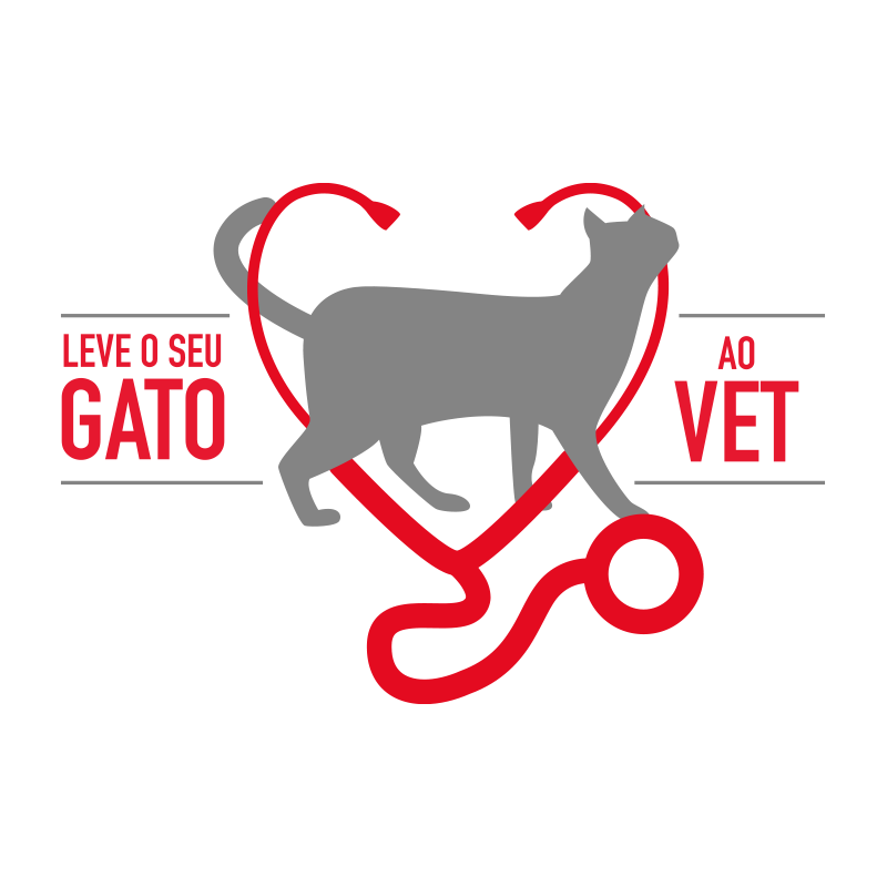 Take Your Cat To The Vet logo in red and grey