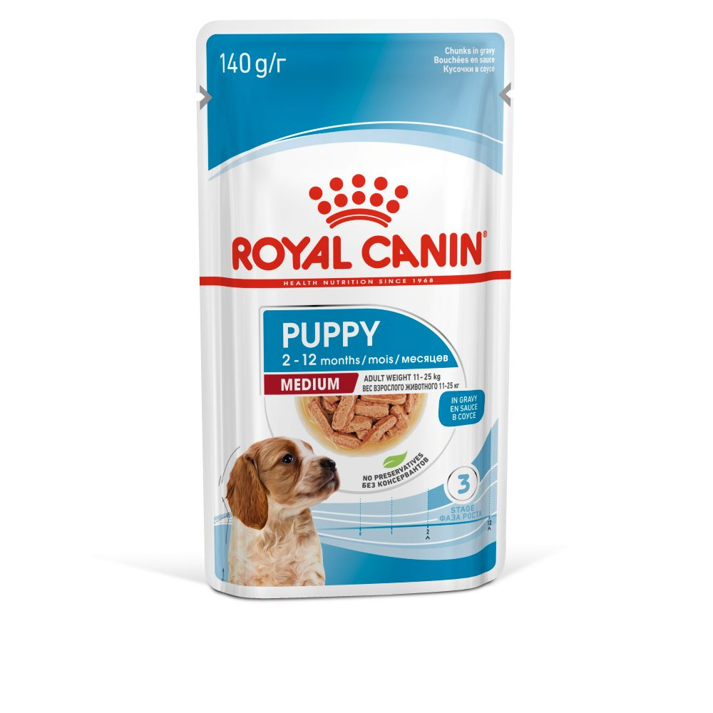 taal opraken Zich verzetten tegen Medium Puppy Wet wet | Royal Canin