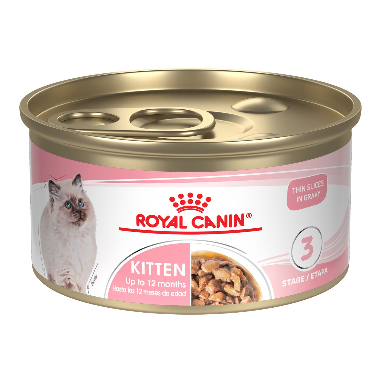 Kitten Thin Slices in Gravy Canned Cat Food 