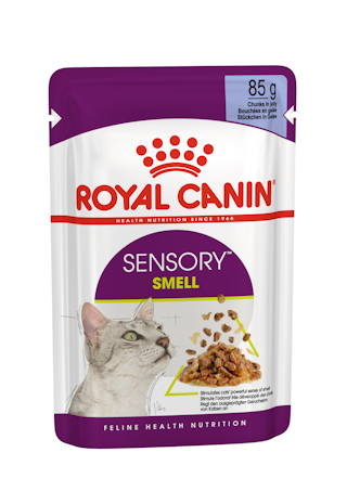อาหารแมวโตช่างเลือก กระตุ้นการกินด้วยกลิ่นหอมเฉพาะ ชนิดเปียก (SENSORY™ SMELL Chunks in jelly)