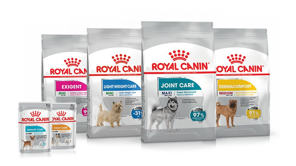 Canine Care Nutrition pack shots
