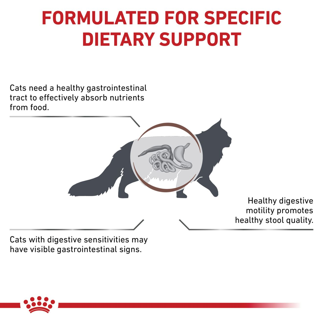 Gastrointestinal fiber hotsell response cat food