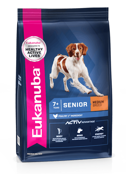 Eukanuba – Senior Medium Breed – 3D Left Justified – ANZ