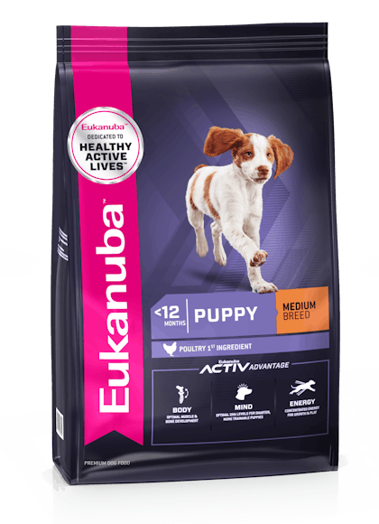 Eukanuba – Puppy Medium Breed_3D Left Justified