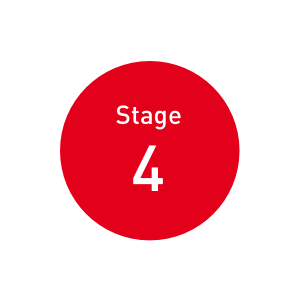 stage 4 red circle illustration