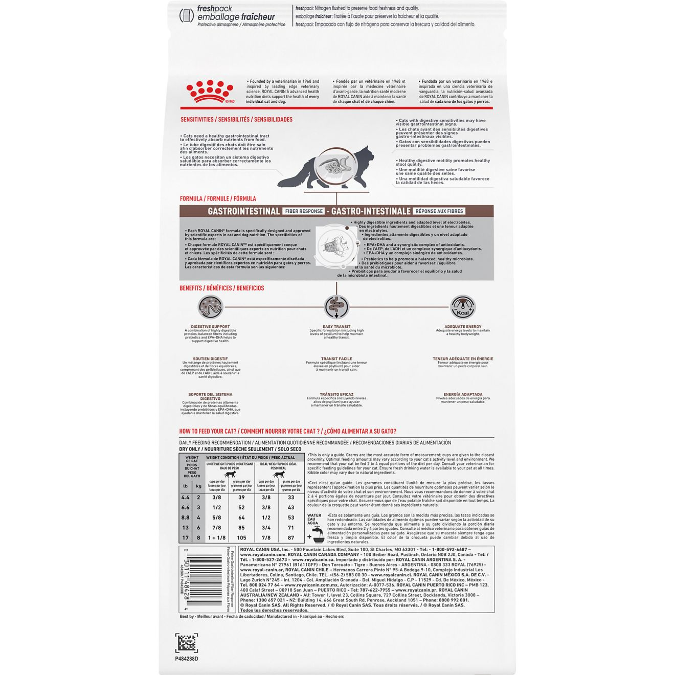 Royal canin gastrointestinal fiber 2024 response cat food canada