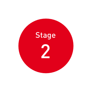 stage 2 red circle illustration