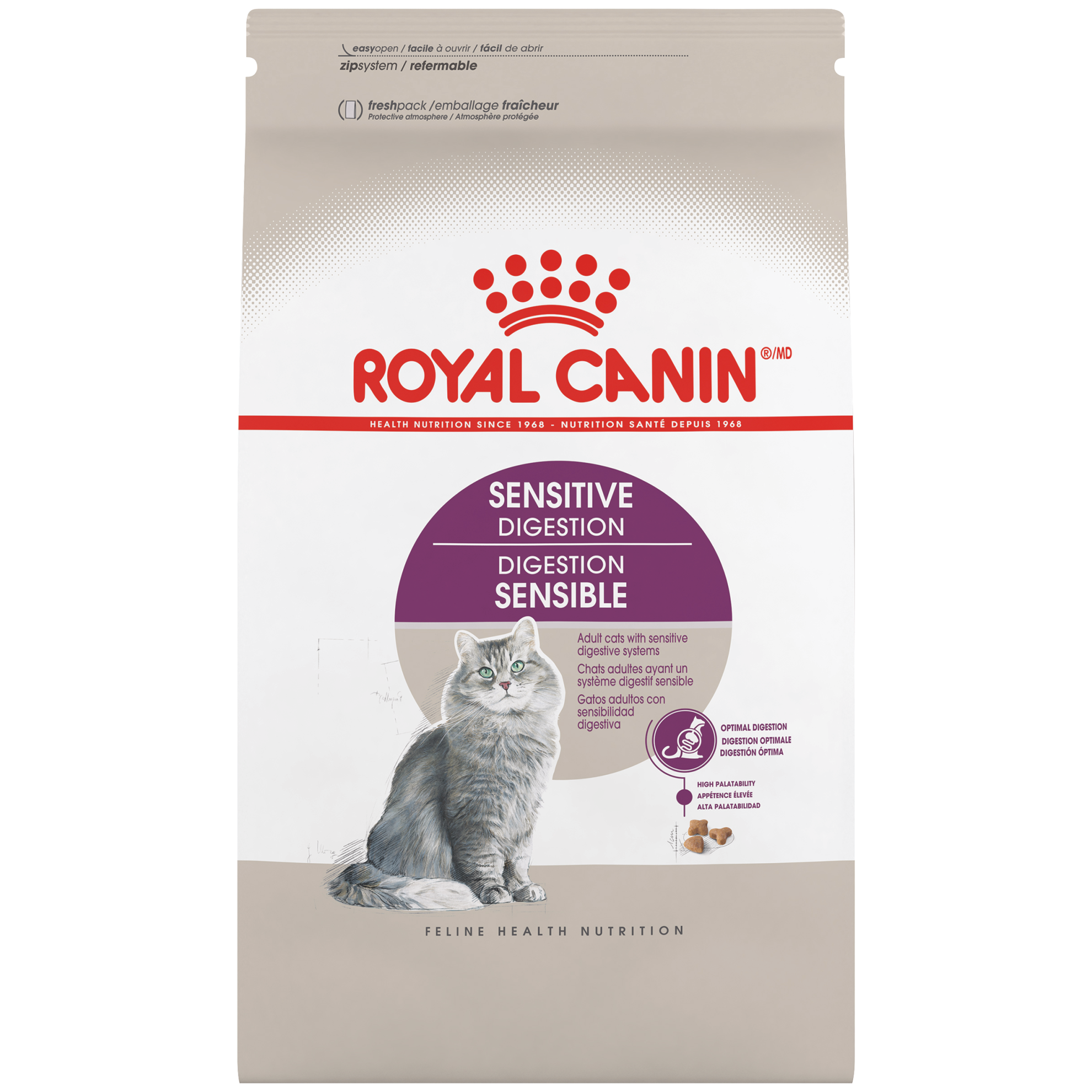 DIGESTION SENSIBLE – nourriture sèche pour chats