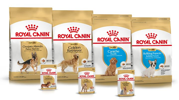 Royal Canin packages for mixed breed dog