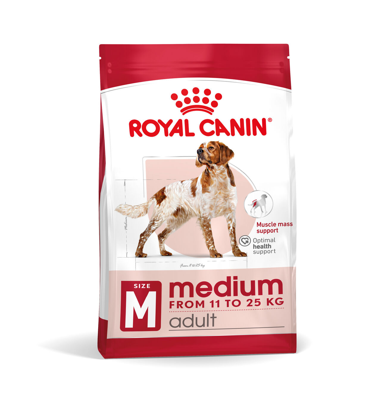 Paquete de alimento seco para perros adultos medianos Royal Canin