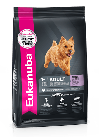 Eukanuba Adult Small Breed – 3D Left Justified – RUS