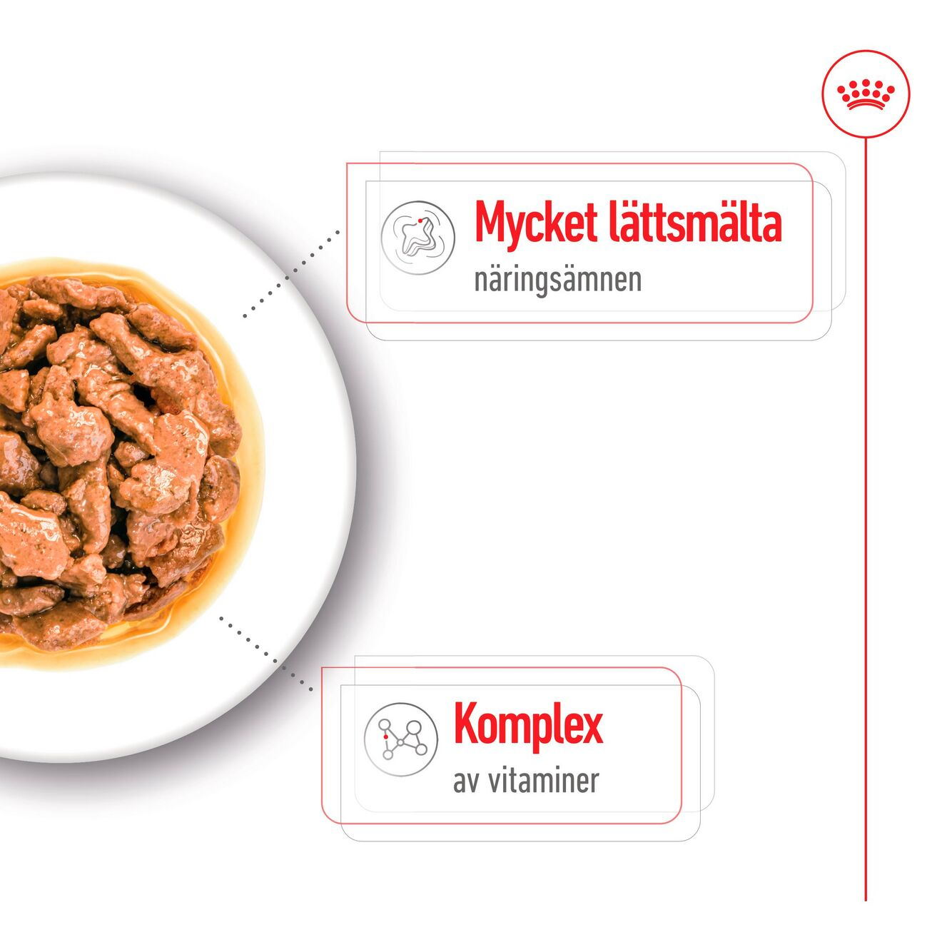 Mini Adult små stycken i sås