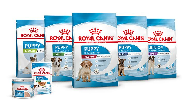 Puppy product range pack shot