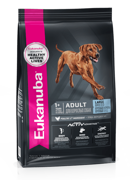 Eukanuba Adult Large Breed – 3D Left Justified – RUS